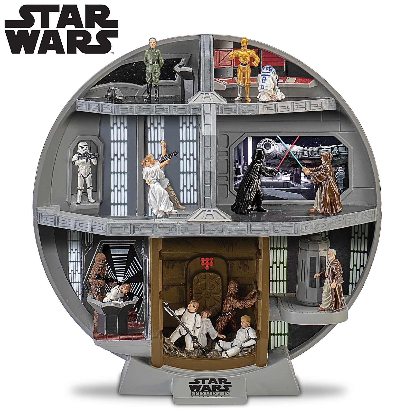 STAR WARS: A New Hope Death Star Diorama Sculpture Has 7 Scenes