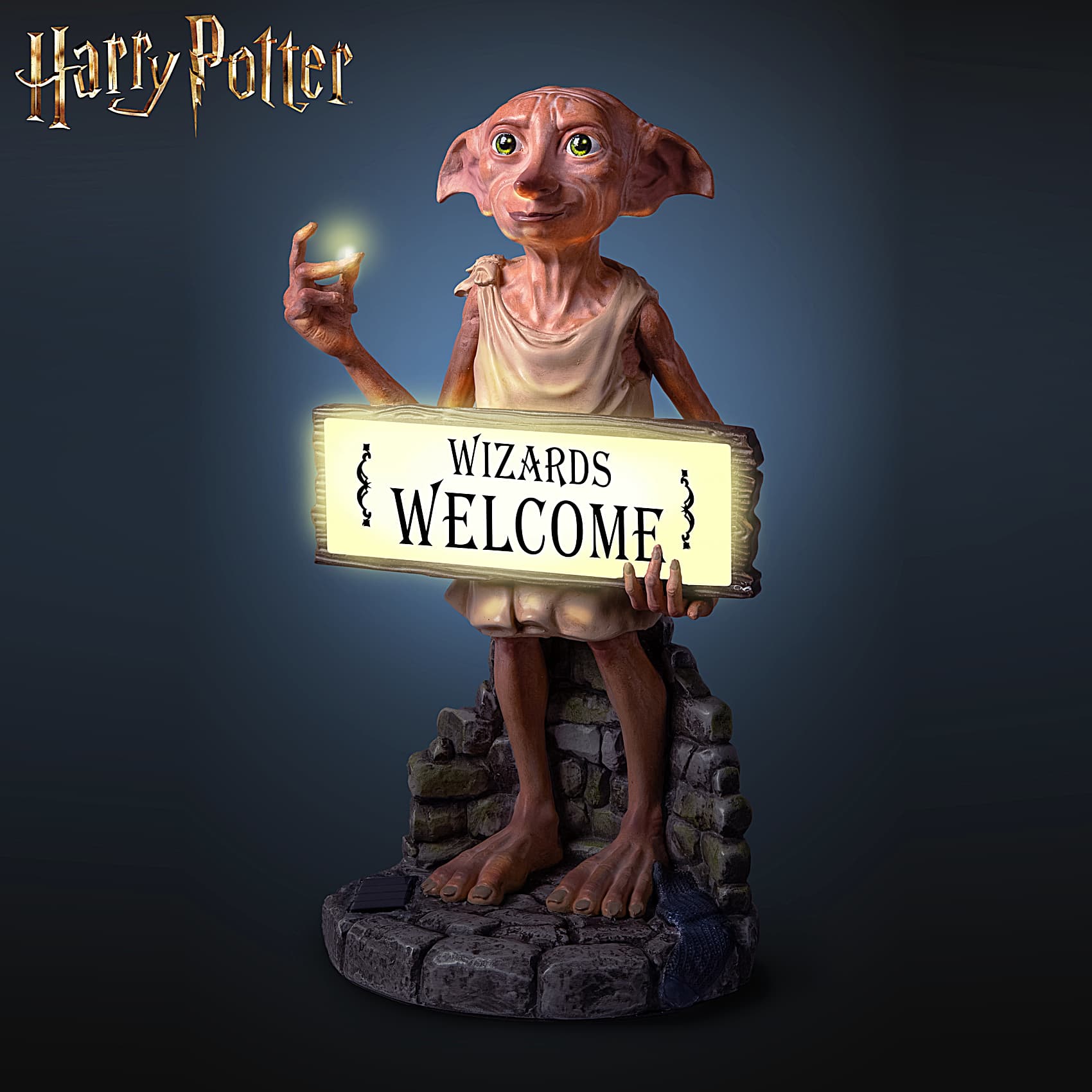 Illuminated HARRY POTTER Solar Lit Outdoor Welcome Sign Featuring