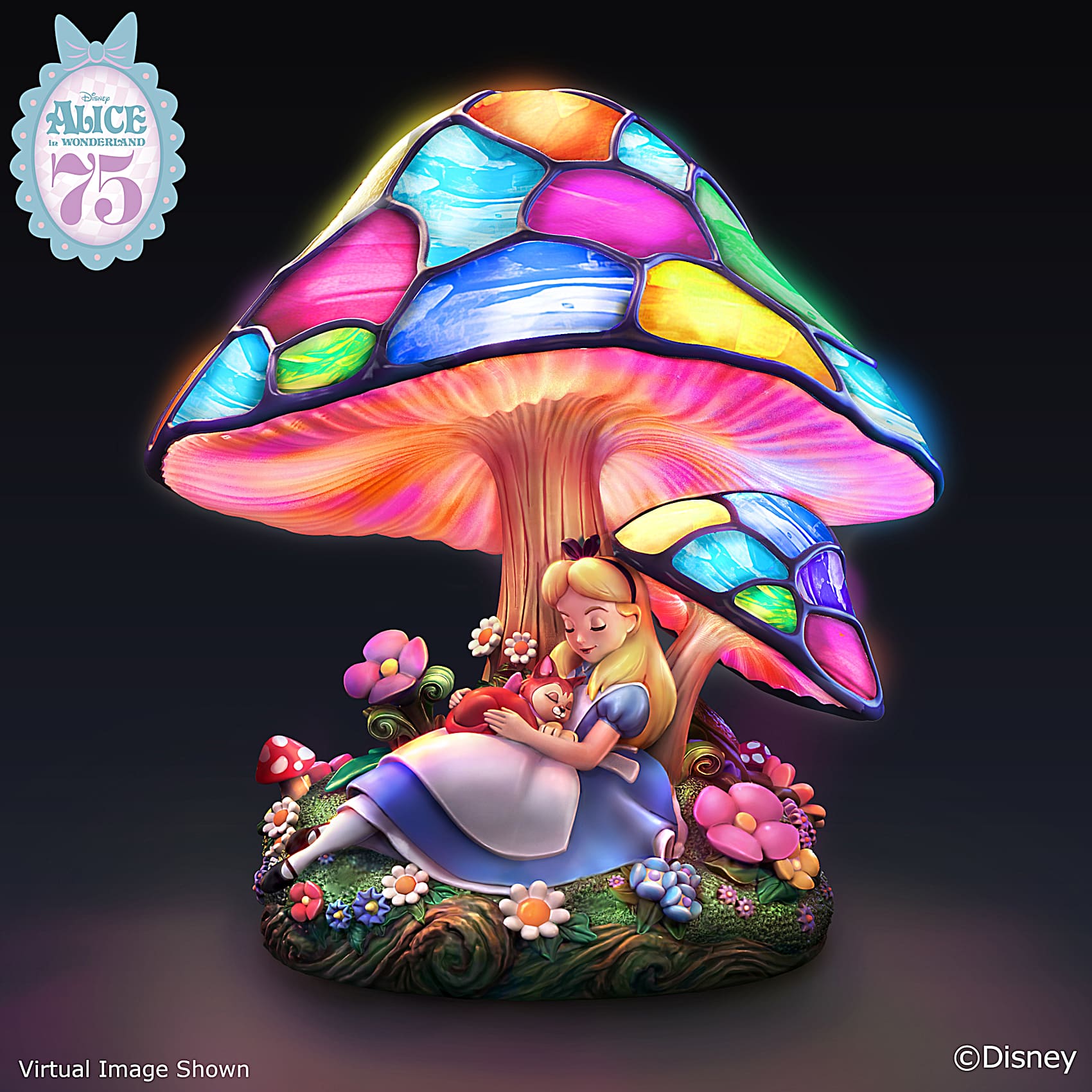 Alice In Wonderland Sculpture Featuring Disneys Alice Sleeping