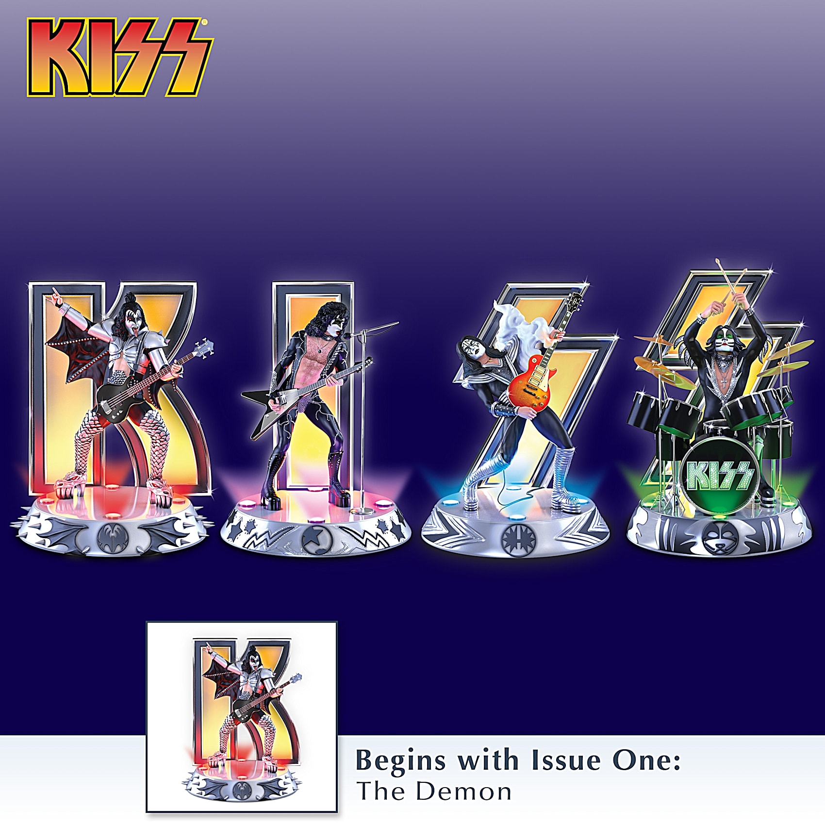 KISS Destroyer Illuminated Figurine Collection