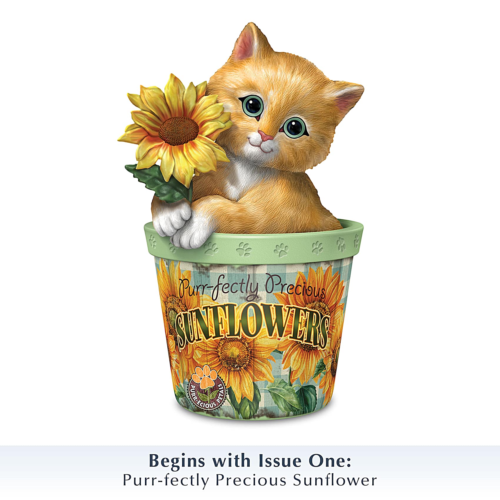 Purr-ecious Petals Kitty Figurine Collection Inspired By The Art