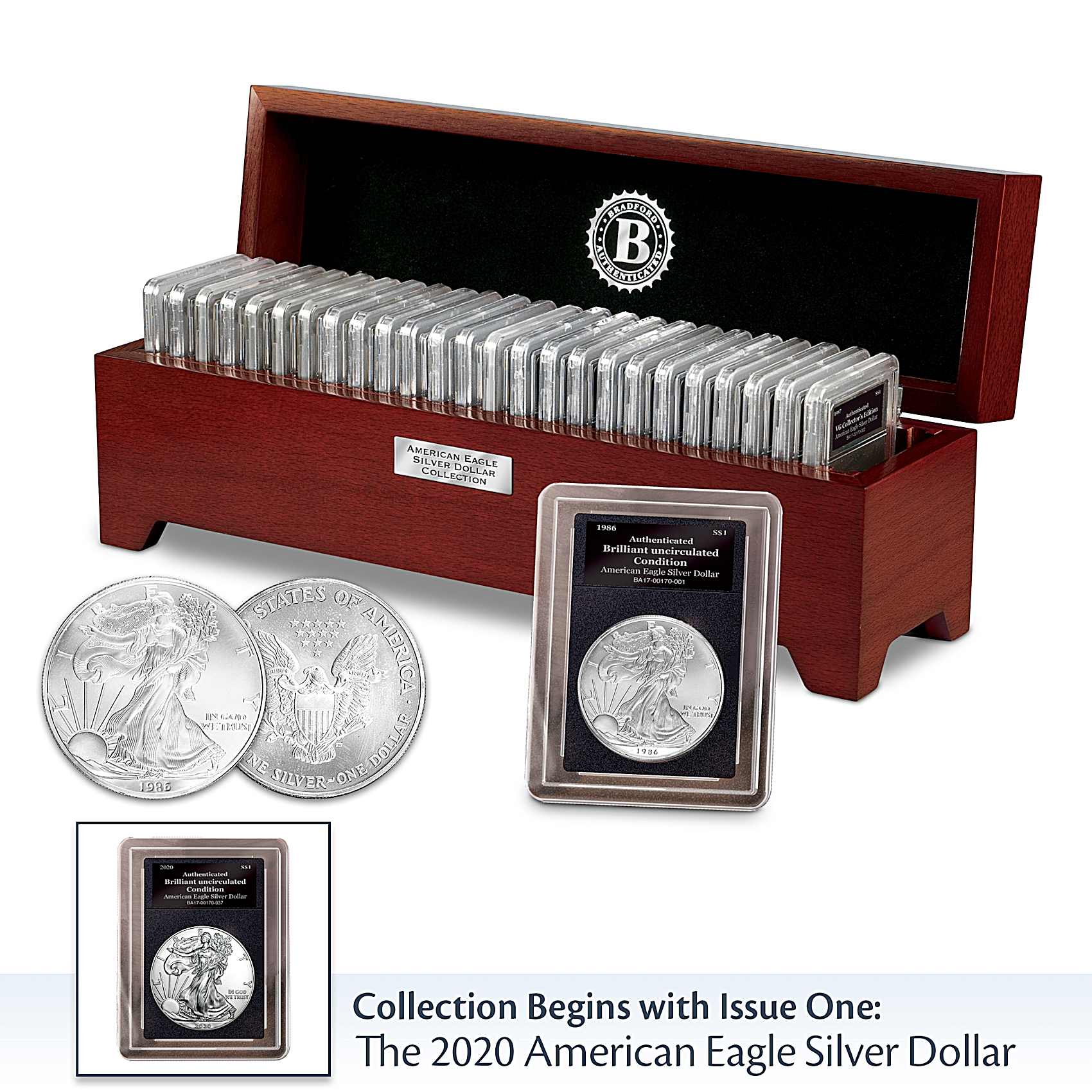 Complete American Eagle Silver Dollar Coin Collection