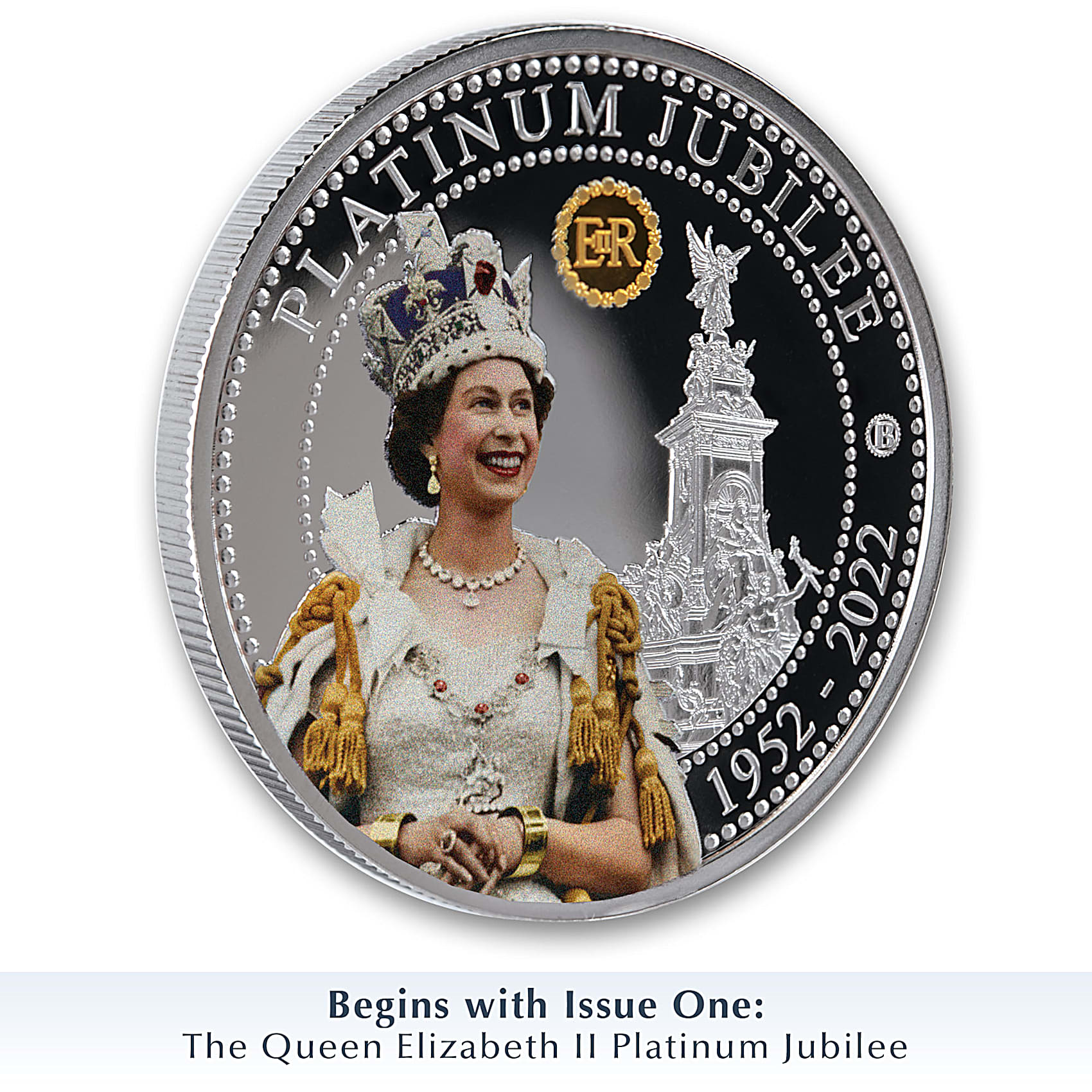 The Queen Elizabeth II 99.9% Platinum-Plated Jubilee Proof Coin