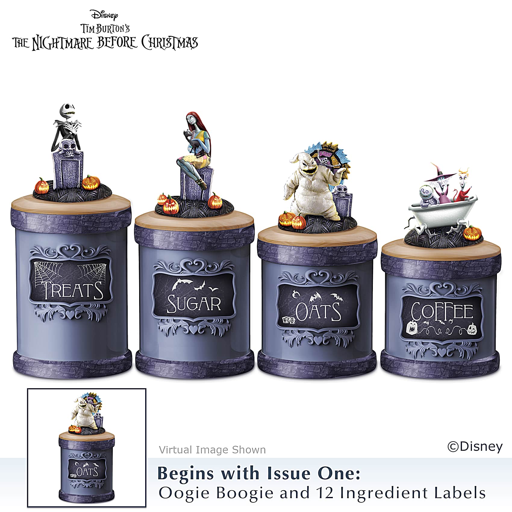 Disney Tim Burtons The Nightmare Before Christmas Hand-Painted