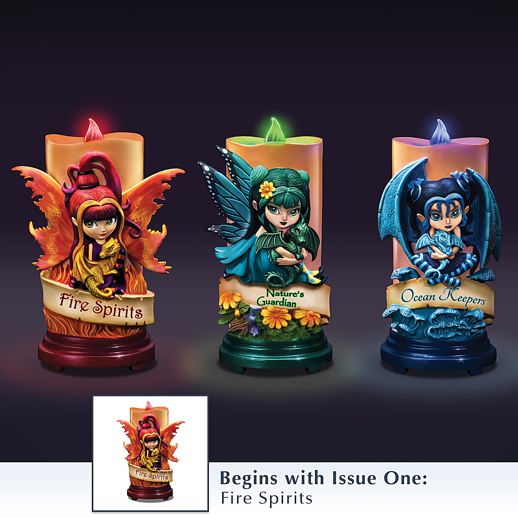 Jasmine Becket-Griffith LED Flameless Fairy Candles Featuring
