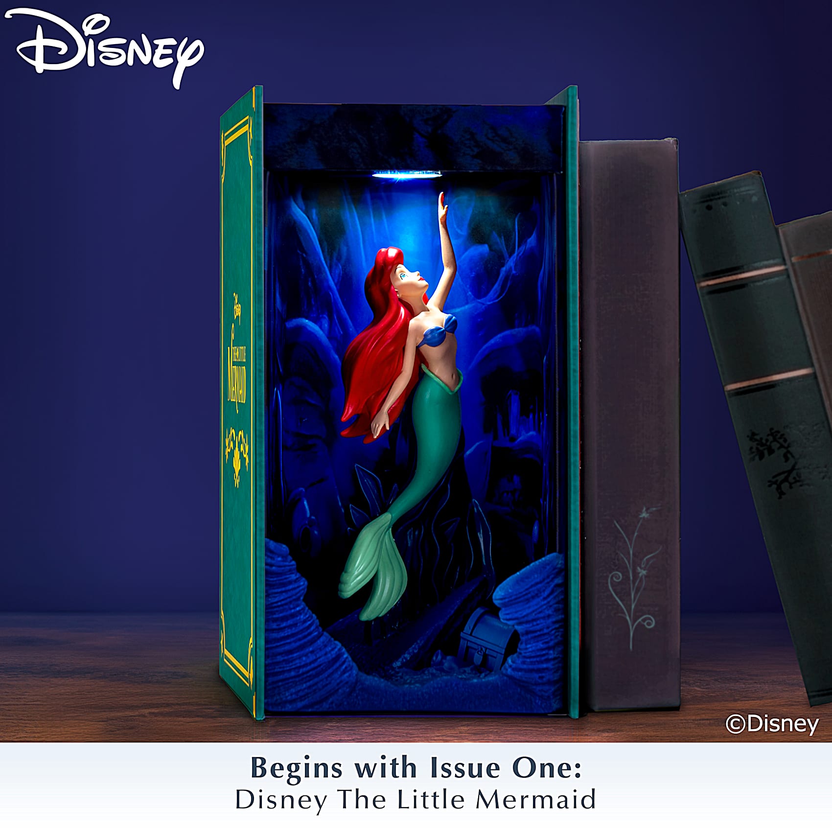 Illuminated Bookends Featuring 3D Sculpted Scenes From Disneys The