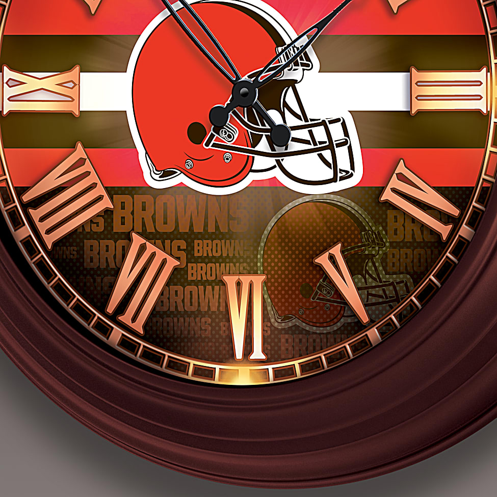 Cleveland Browns Sport Team Football Baseball Round Wall Clock 