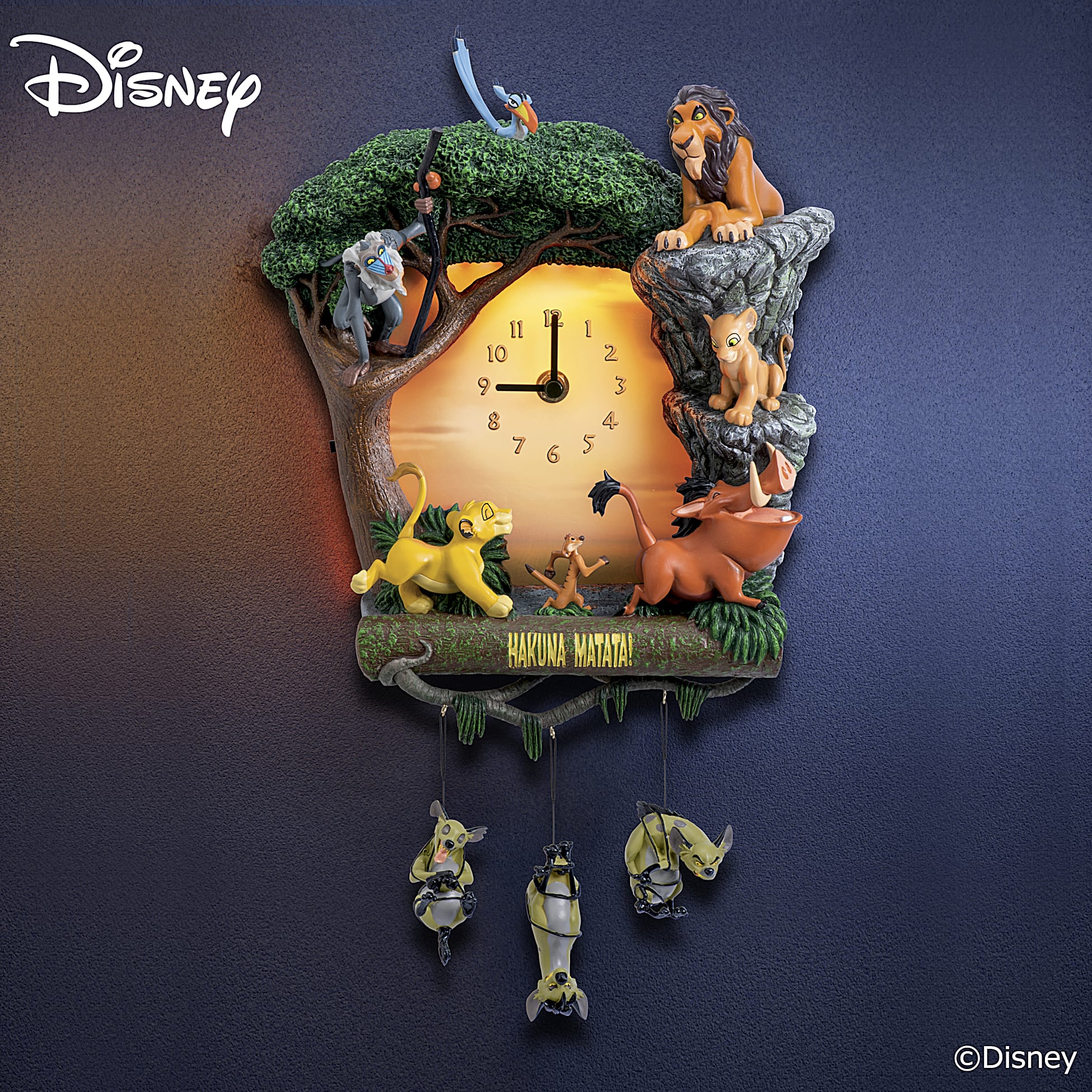 Disney The Lion King Hakuna Matata Wall Clock