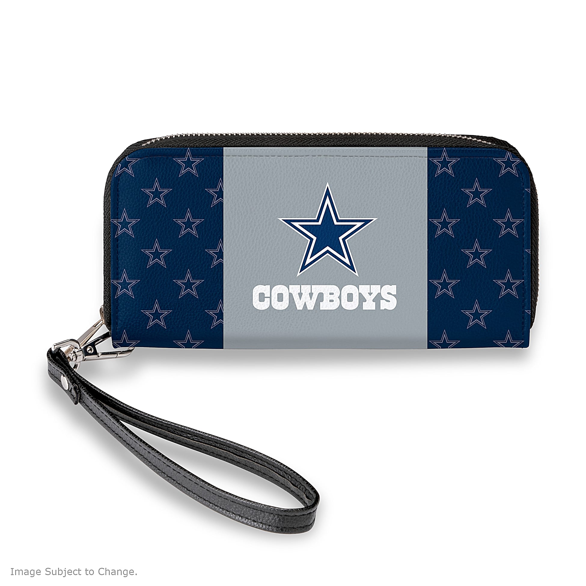 Dallas Cowboys Leather Wallet Purse Zip Around Women Handbag Clutch