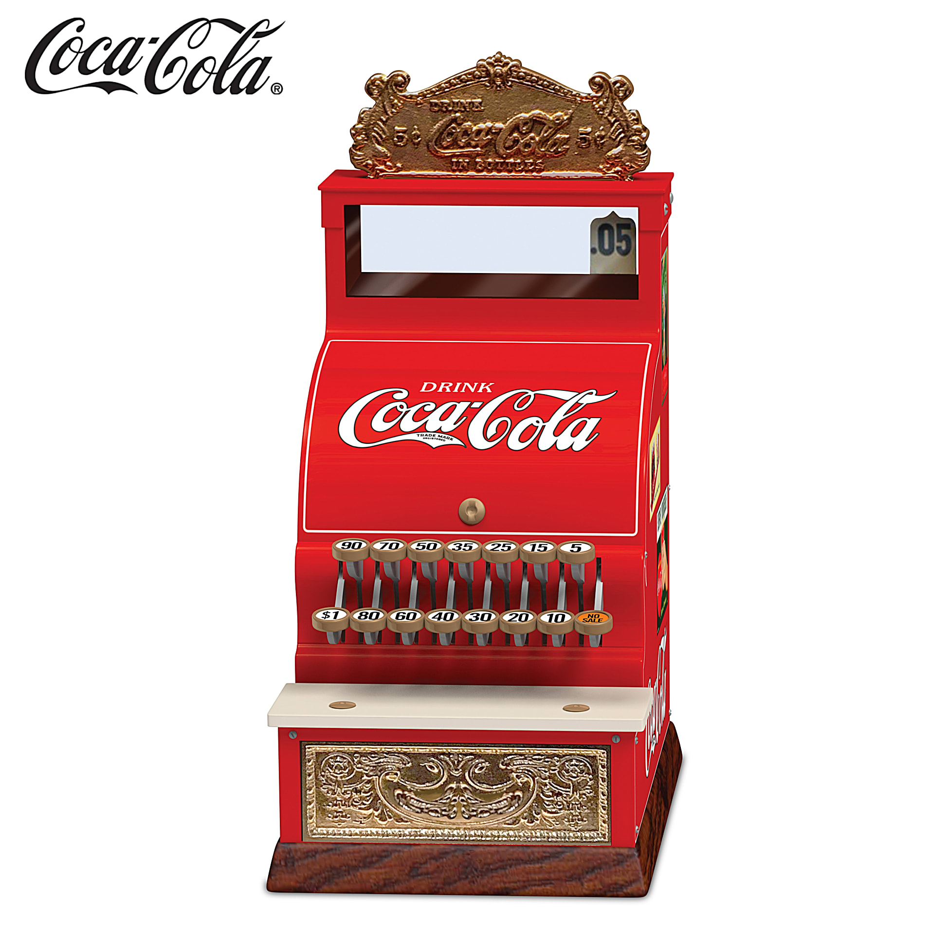Vintage Coca Cola Die Cast Soda Fountain Music Box Coke Fountain