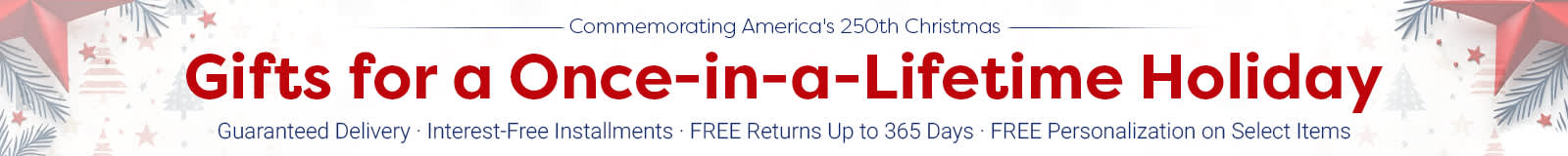 Commemorating America's 250th Christmas - Gifts for a Once-in-a-Lifetime Holiday
