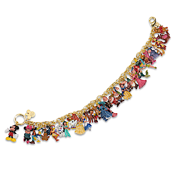 Ultimate Disney Classic Charm Bracelet Featuring 37 Disney Characters