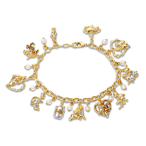 Disney Pooh & Friends Bracelet With Charms And Crystals