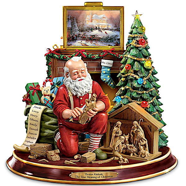 Thomas Kinkade The True Meaning Of Christmas Tabletop Centerpiece
