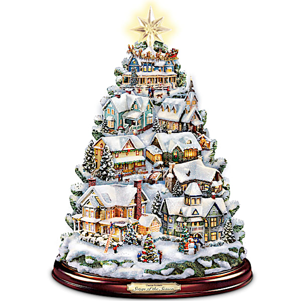 Thomas Kinkade Christmas Tabletop Tree: Songs Of The Season