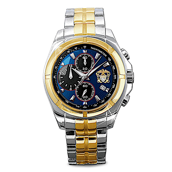 Commemorative U.S. Navy Men's Chronograph Watch