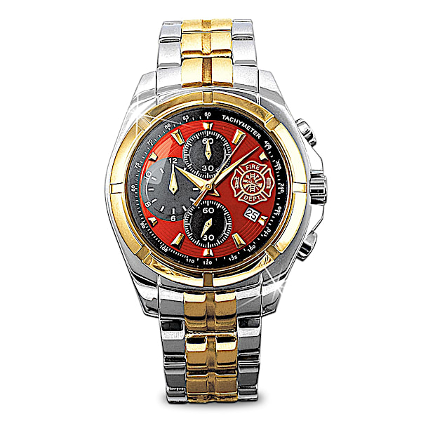 "For My Firefighter" Men's Chronograph Watch
