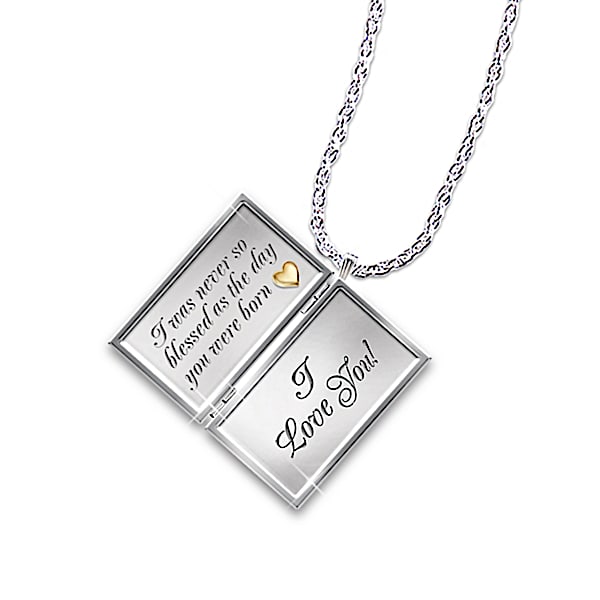 Niece Diamond Pendant Locket Necklace: Dear Niece, Letter Of Love