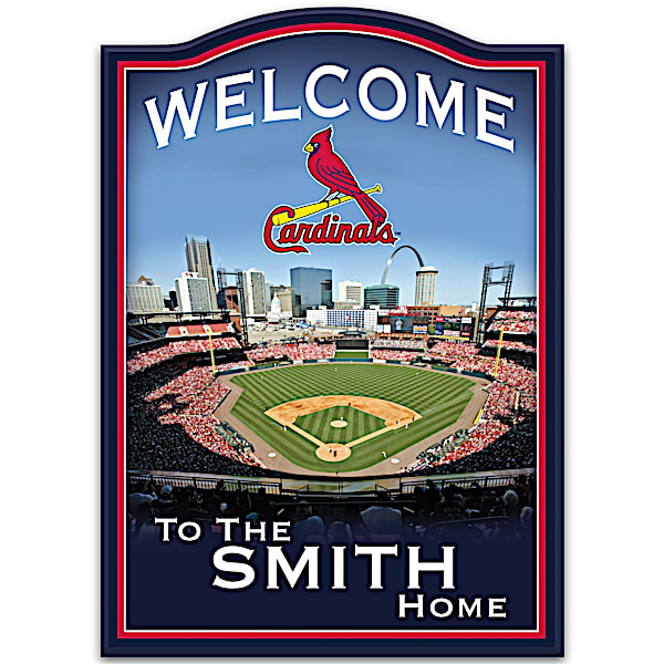 MLB St. Louis Cardinals Personalized Welcome Sign