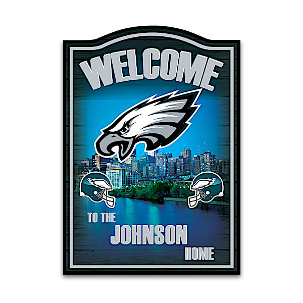 NFL Philadelphia Eagles Personalized Welcome Sign