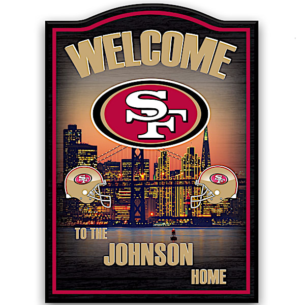 Personalized Welcome Sign: San Francisco 49ers