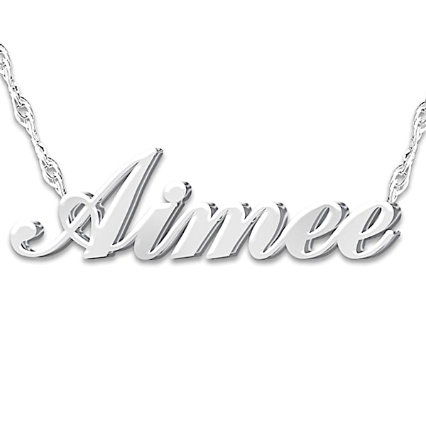 Personalized Diamond Necklace: Granddaughter, I Love You - Personalized Jewelry