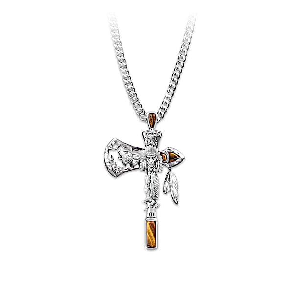 Men's Necklace: Warrior Spirits Pendant Necklace