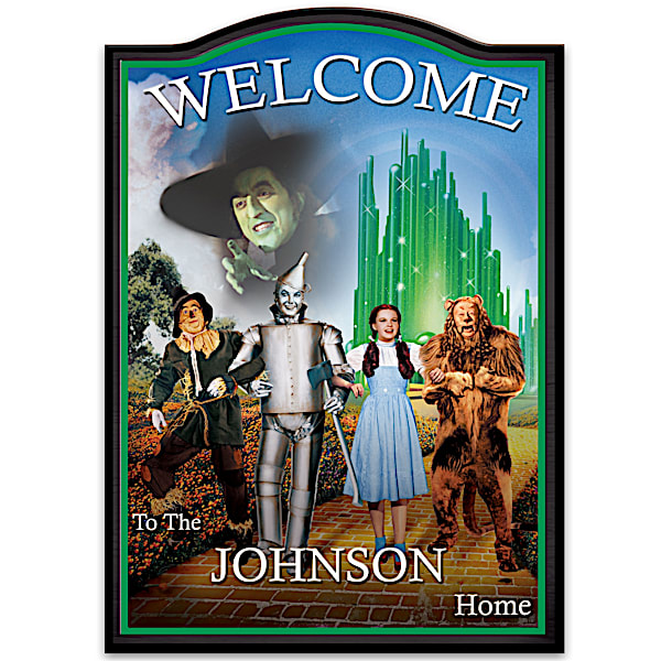 Wizard Of Oz Personalized Welcome Sign