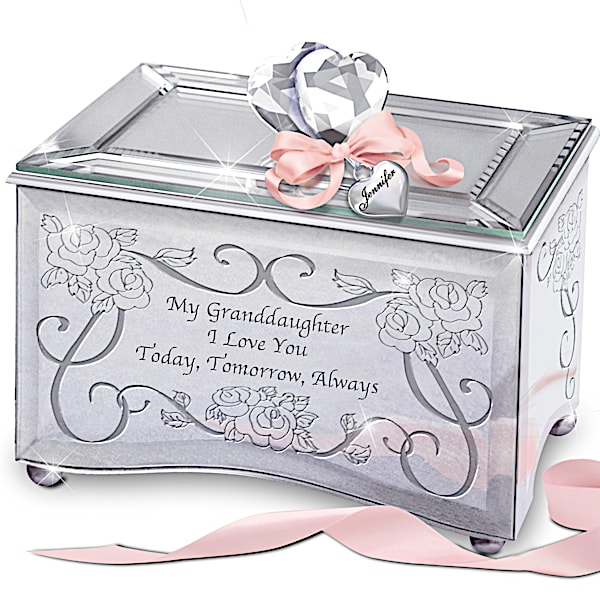 "Today, Tomorrow & Always" Personalized Music Box for Granddaughters