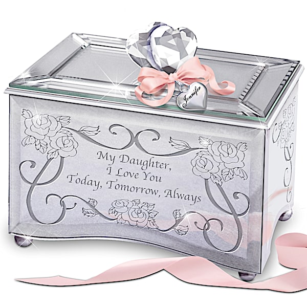 "Today, Tomorrow & Always" Personalized Music Box for Daughters