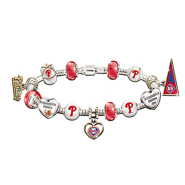 MLB Charm Bracelet: Go Phillies! #1 Fan