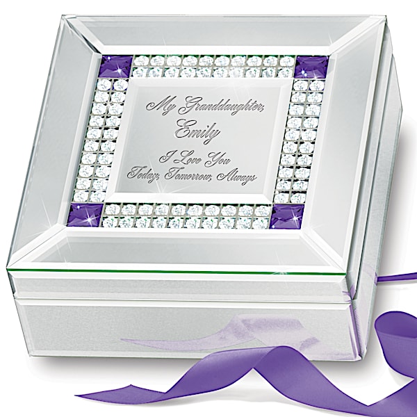 Music Box: Granddaughter, I Love You Personalized Music Box