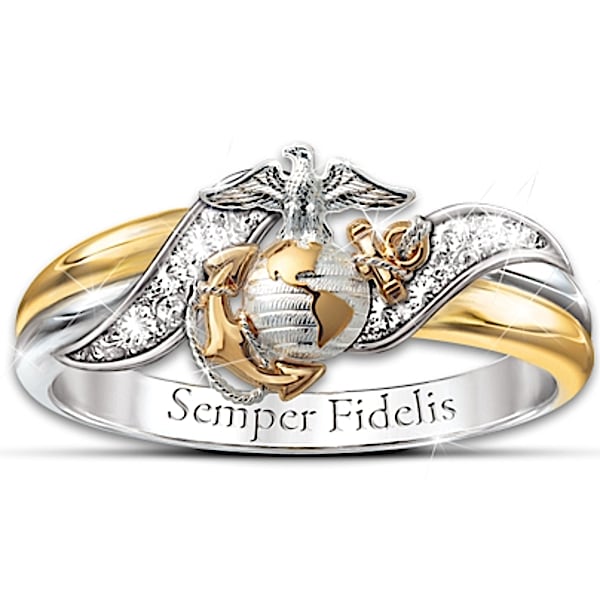 Ring: USMC Women's Embrace Diamond Ring
