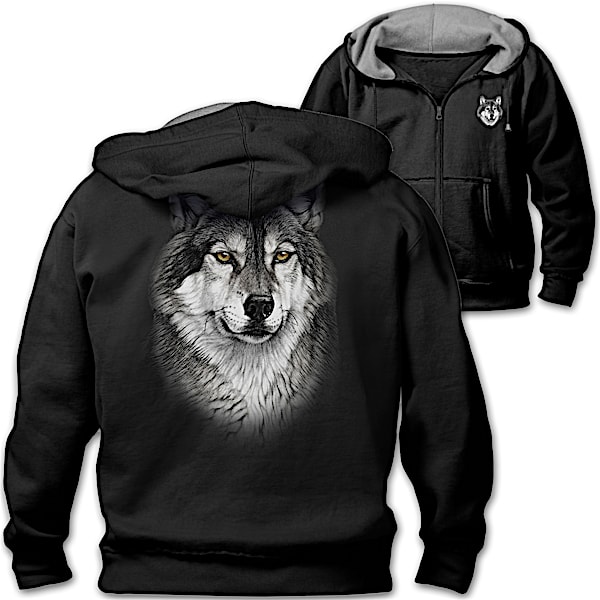 Hoodie: Al Agnew Wolf Men's Hoodie