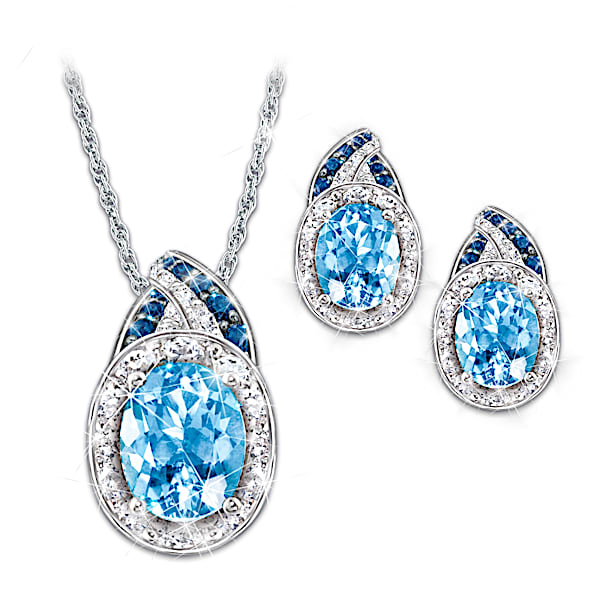 Alfred Durante Rapture Pendant Necklace And Earrings Set