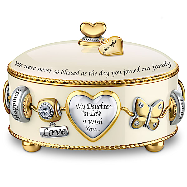 Music Box: Daughter-In-Law, I Wish You Personalized Music Box - Personalized Jewelry