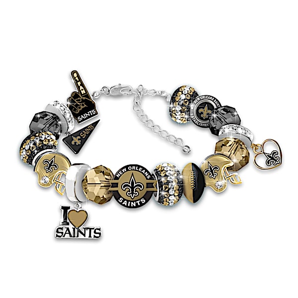 Fashionable Fan NFL New Orleans Saints Women's Charm Bracelet