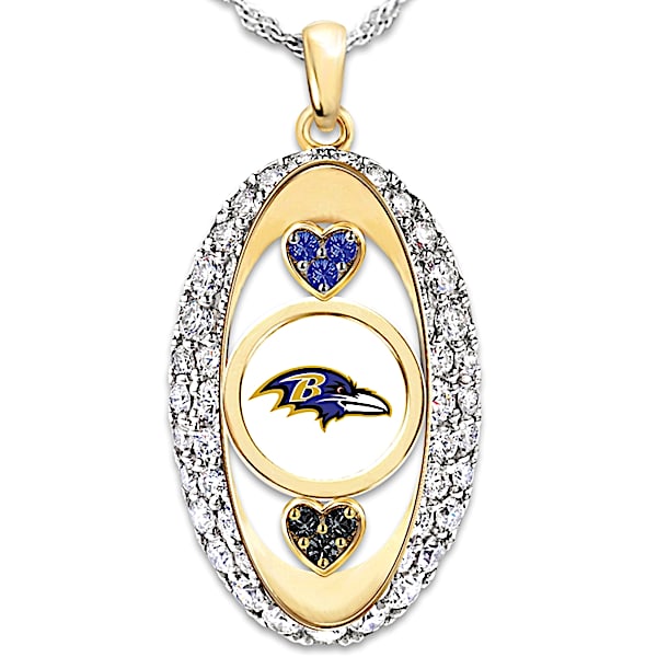 For The Love Of The Game NFL Baltimore Ravens Women's Pendant Necklace
