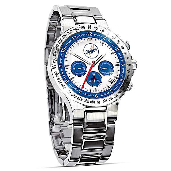 Los Angeles Dodgers Collector's Stainless Steel Men's Watch