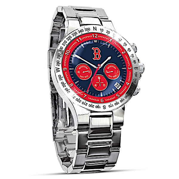 Boston Red Sox Collector's Stainless Steel Men's Watch