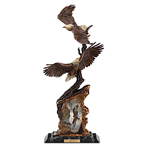 Ted Blaylock Soaring Spirits Collectible Bald Eagle Sculpture