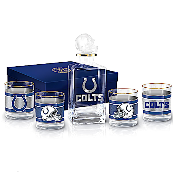 Indianapolis Colts NFL Glass Decanter Set