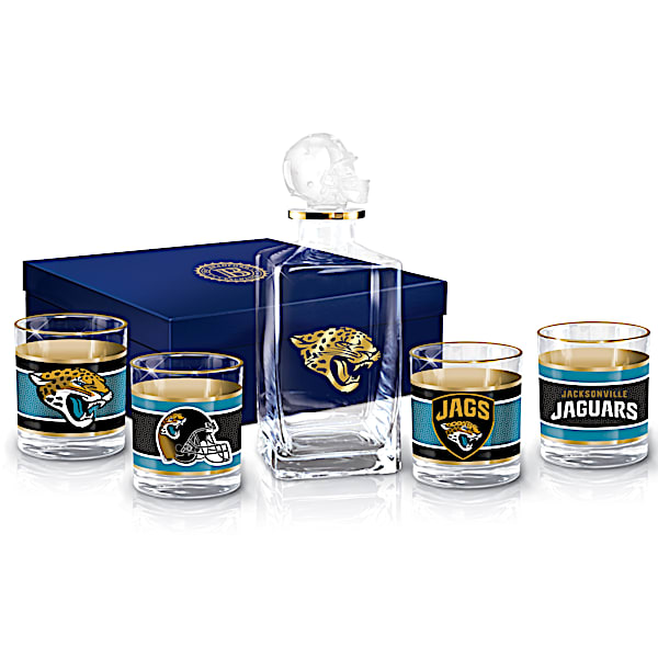 Jacksonville Jaguars NFL Glass Decanter Set