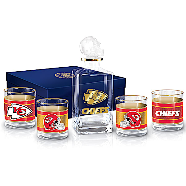 Kansas City Chiefs NFL Glass Decanter Set