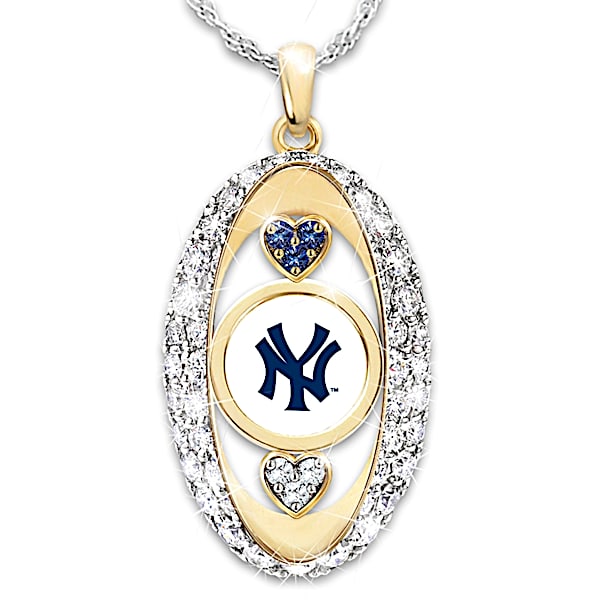 For The Love Of The Game New York Yankees Women's Pendant Necklace