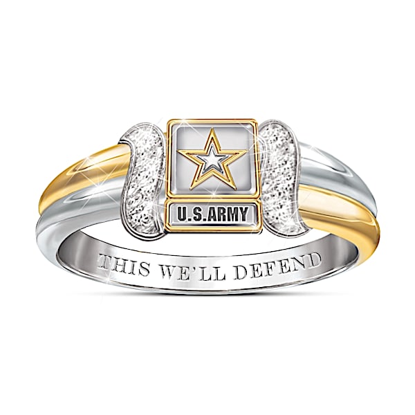 U.S. Army Women's Diamond Embrace Ring