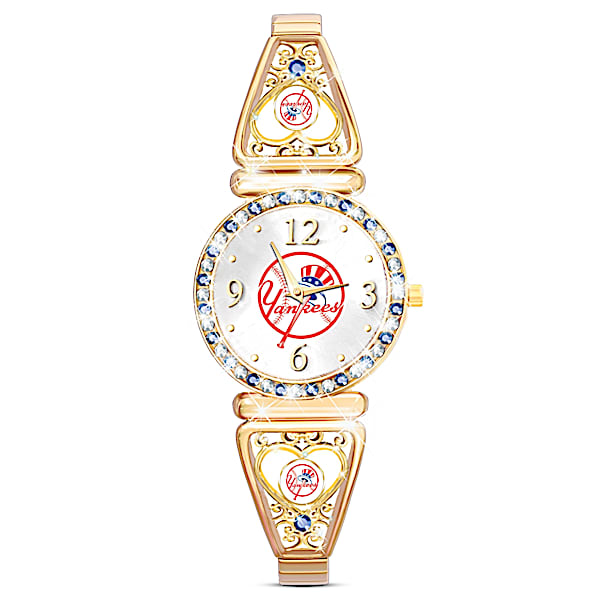 My Yankees Women's Stainless Steel Watch With Crystals