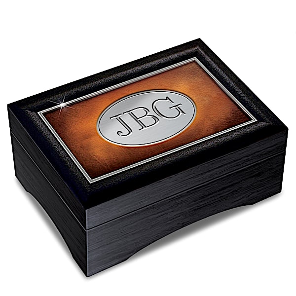 Grandson's Personalized Keepsake Box With Encouraging Sentiment - Graduation Gift Ideas