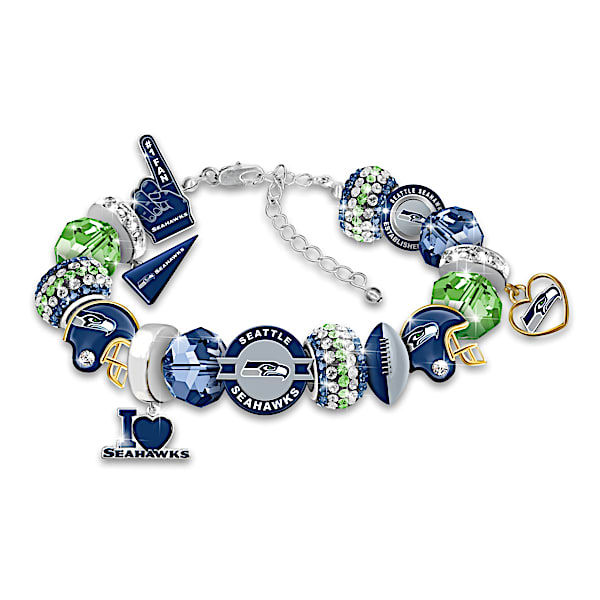 Fashionable Fan NFL Seattle Seahawks Women's Charm Bracelet