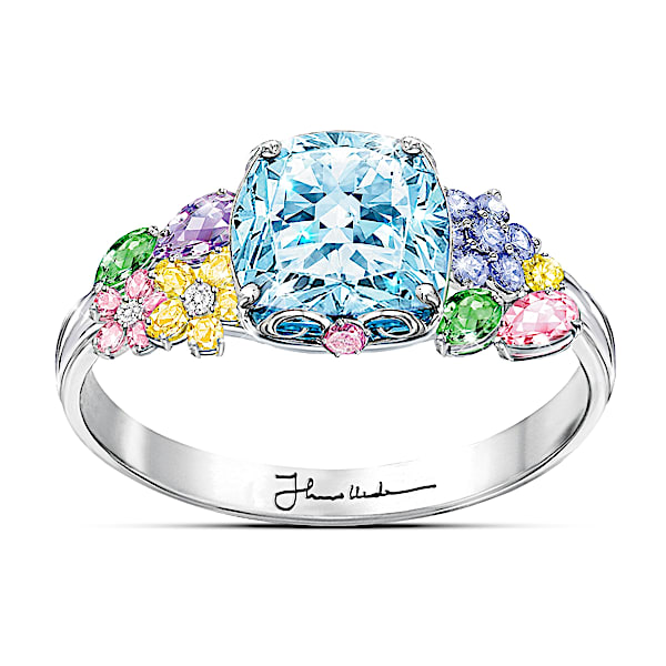 Colors Of Inspiration Women's Fashion Floral Ring - Thomas Kinkade